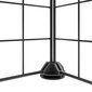 vidaXL 44 paneeliga lemmiklooma aedik uksega, must, 35 x 35 cm, teras цена и информация | Puurid ja tarvikud väikeloomadele | kaup24.ee