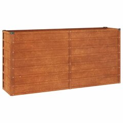 vidaXL taimekast, hall, 160x40x77 cm, Corten-teras цена и информация | Вазоны | kaup24.ee