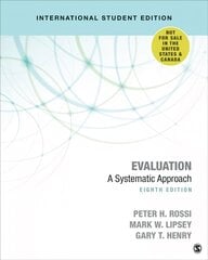 Evaluation - International Student Edition: A Systematic Approach 8th Revised edition цена и информация | Энциклопедии, справочники | kaup24.ee