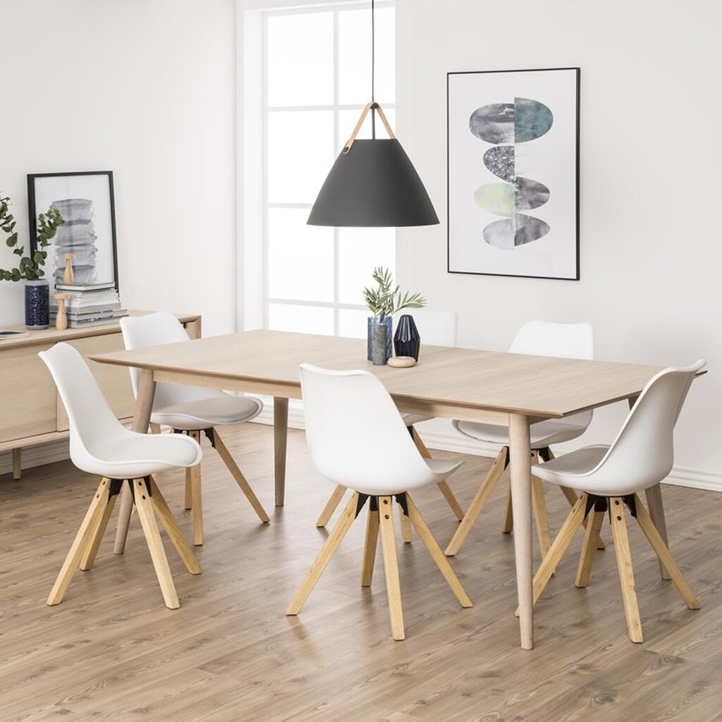 2 tooli komplekt Dima, valge цена и информация | Söögilaua toolid, köögitoolid | kaup24.ee