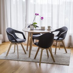 Комплект из 2-х стульев Stuart, черный цена и информация | Стулья для кухни и столовой | kaup24.ee
