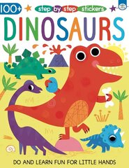 Step by Step Stickers Dinosaurs цена и информация | Книги для малышей | kaup24.ee