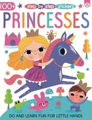 Step by Step Stickers Princesses цена и информация | Книги для малышей | kaup24.ee