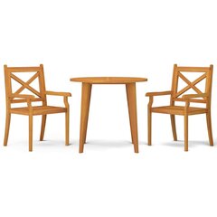 Комплект мебели, 3 части, коричневый цена и информация | Комплекты уличной мебели | kaup24.ee