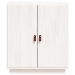 vidaXL puhvetkapp, valge, 65,5 x 40 x 75 cm, männipuit hind ja info | Elutoa väikesed kapid | kaup24.ee