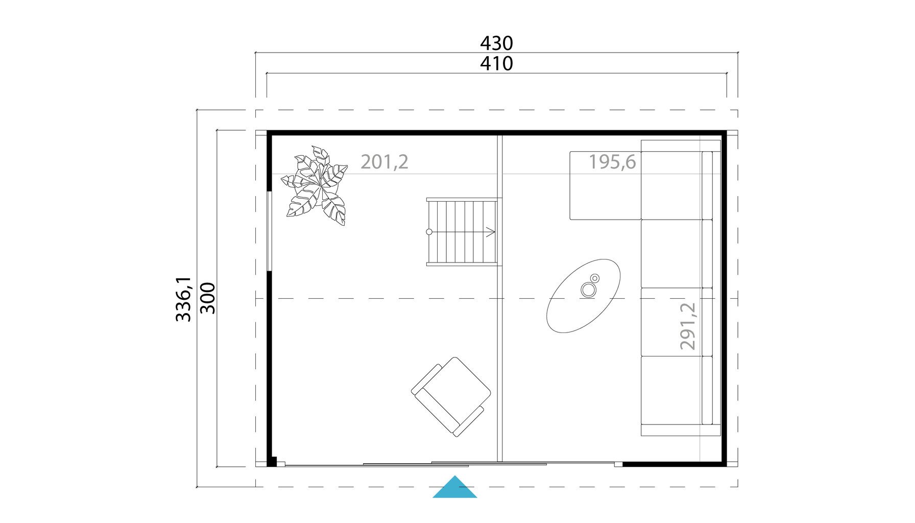 Aiamaja Mura2 11,7 m² + magamiskorrus, silenurgad ja alumiiniumlükanduks цена и информация | Kuurid ja aiamajad | kaup24.ee