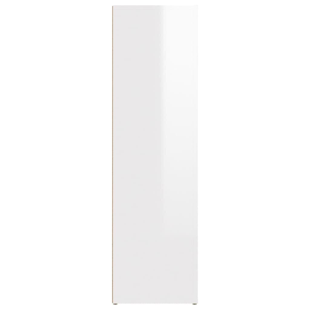 vidaXL puhvetkapp, kõrgläikega valge, 80 x 30 x 106 cm, tehispuit hind ja info | Elutoa väikesed kapid | kaup24.ee