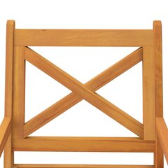 Комплект из 4 стульев коричневый / черный цена и информация | Садовые стулья, кресла, пуфы | kaup24.ee