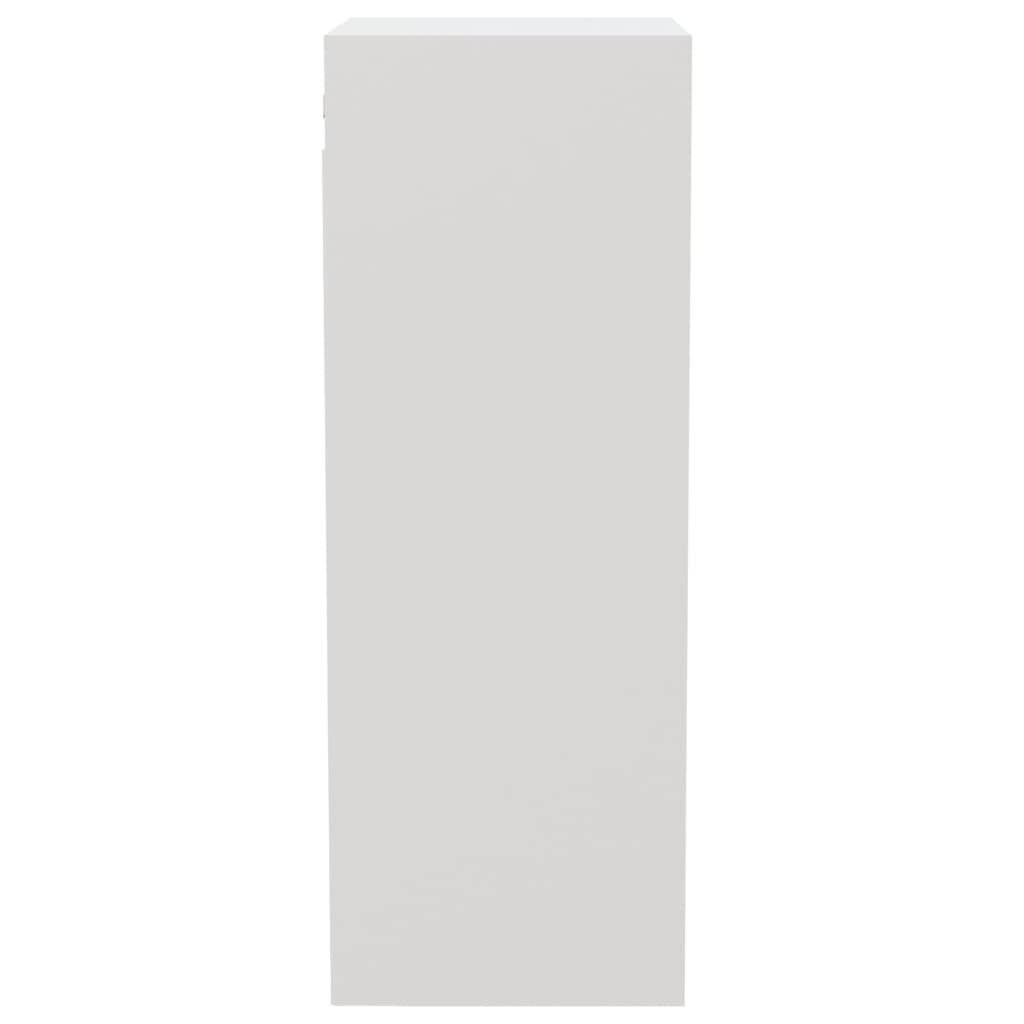 vidaXL seinakapp, valge, 34,5 x 32,5 x 90 cm , tehispuit цена и информация | Elutoa väikesed kapid | kaup24.ee