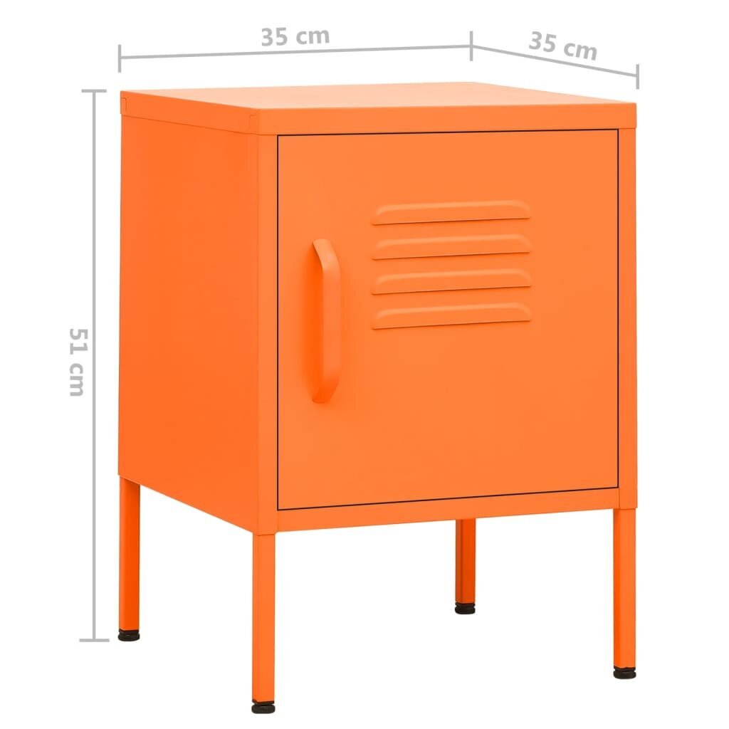 vidaXL öökapp, oranž, 35 x 35 x 51 cm, teras hind ja info | Öökapid | kaup24.ee