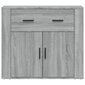 vidaXL puhvetkapp, hall Sonoma tamm, 80x33x70 cm, tehispuit hind ja info | Elutoa väikesed kapid | kaup24.ee