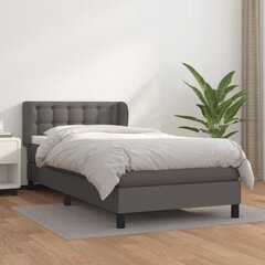 Кровать vidaXL, 90х190 см, серый цена и информация | Кровати | kaup24.ee
