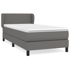 Кровать vidaXL, 90х190 см, серый цена и информация | Кровати | kaup24.ee