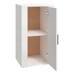 vidaXL puhvetkapp, kõrgläikega valge, 40 x 33 x 70 cm, tehispuit hind ja info | Elutoa väikesed kapid | kaup24.ee
