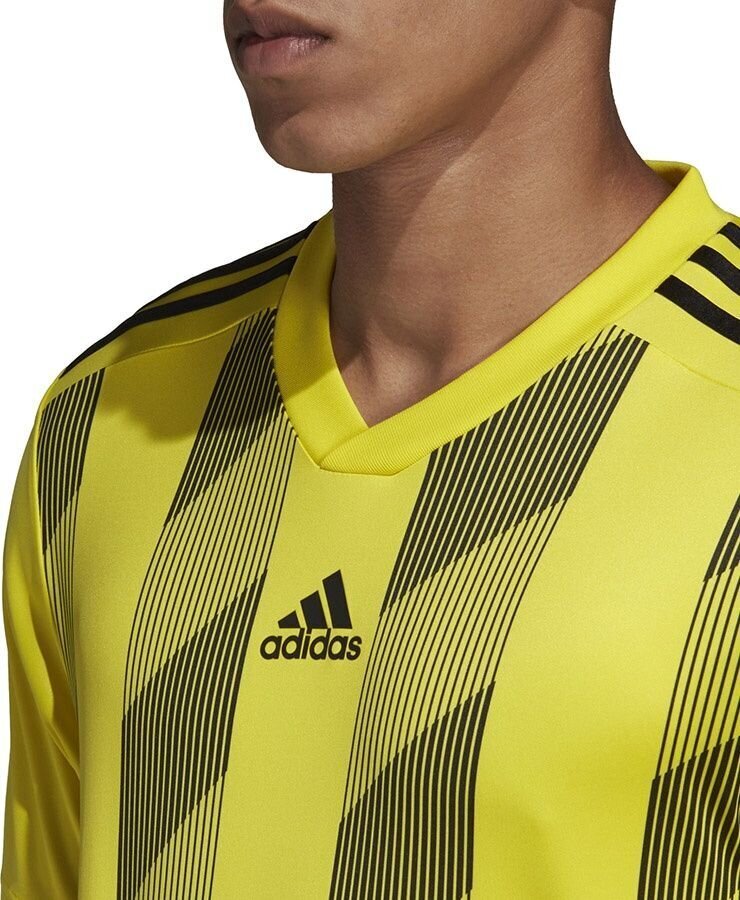 Jalgpallisärk Adidas Striped 19 Jsy, kollane цена и информация | Jalgpalli varustus ja riided | kaup24.ee