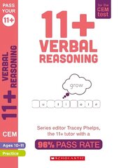11plus Verbal Reasoning Practice and Assessment for the CEM Test Ages 10-11 hind ja info | Noortekirjandus | kaup24.ee