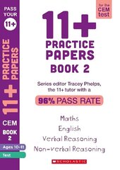 11plus Practice Papers for the CEM Test Ages 10-11 - Book 2 hind ja info | Noortekirjandus | kaup24.ee
