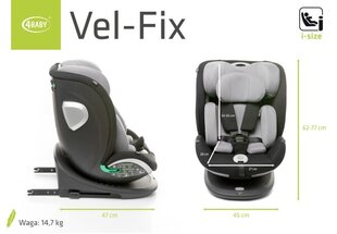 Стул Vel-fix 0-36 кг i-size 4baby, серый  цена и информация | Автокресла | kaup24.ee