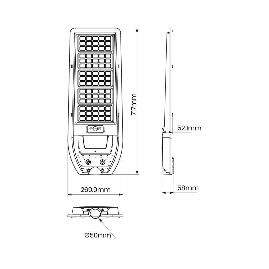 Välisvalgusti koos päikesepatareiga Eko-Light 200W 2400lm 6000K hind ja info | Aia- ja õuevalgustid | kaup24.ee