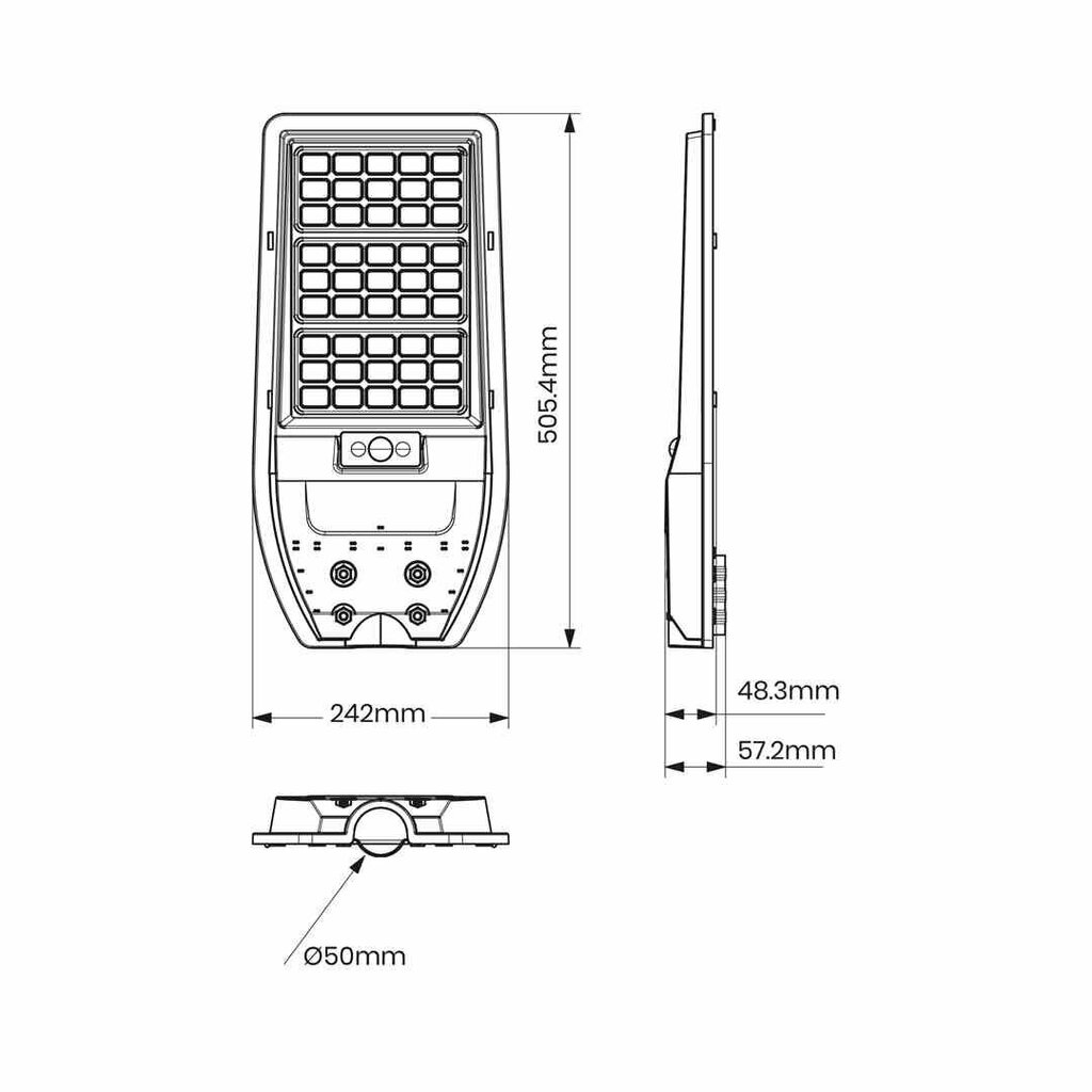 Välisvalgusti koos päikesepatareiga Eko-Light 100W 1200lm 6000K цена и информация | Aia- ja õuevalgustid | kaup24.ee