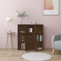 vidaXL raamatukapp, pruun tamm, 90 x 30 x 90 cm, tehispuit цена и информация | полка | kaup24.ee