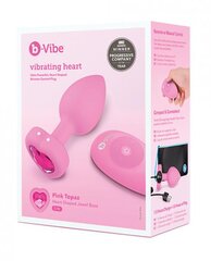 B-Vibe - Vibrating Heart Plug S/M Pink цена и информация | Анальные игрушки | kaup24.ee