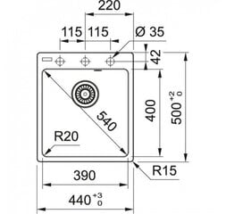 Кухонная раковина из каменной массы Franke Maris MRG 610-39 цена и информация | Franke Автотовары | kaup24.ee