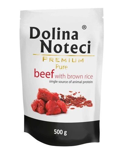 Dolina Noteci Premium Pure veiseliha ja riisiga, 500 g цена и информация | Konservid koertele | kaup24.ee