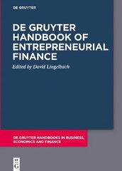 De Gruyter Handbook of Entrepreneurial Finance hind ja info | Majandusalased raamatud | kaup24.ee