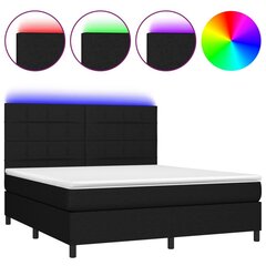 Кровать vidaXL, 160х200 см, черный цена и информация | Кровати | kaup24.ee