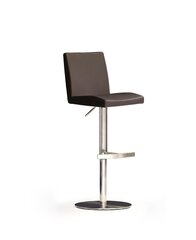 Барный-полубарный стул Lopes 3, натуральная кожа, коричневый цена и информация | Стулья для кухни и столовой | kaup24.ee
