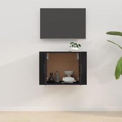 vidaXL seinale kinnitatav telerikapp, must, 57 x 34,5 x 40 cm цена и информация | Тумбы под телевизор | kaup24.ee