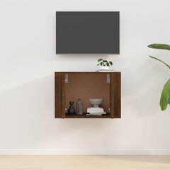 vidaXL seinale kinnitatav telerikapp, pruun tamm, 57 x 34,5 x 40 cm hind ja info | TV alused | kaup24.ee