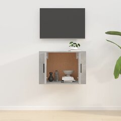 vidaXL seinale kinnitatav telerikapp, betoonhall, 57 x 34,5 x 40 cm hind ja info | TV alused | kaup24.ee