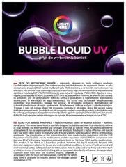 LIGHT4ME Пузырьковая жидкость 5 л UV Color цена и информация | Игрушки для песка, воды, пляжа | kaup24.ee