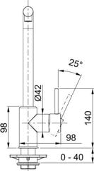 Смеситель для кухни Franke Sirius L, черный/серебристый цвет цена и информация | Franke Автотовары | kaup24.ee