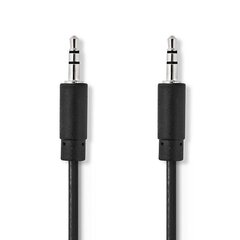 Nedis Aux Audio kaabel 3,5 mm, 1m, must hind ja info | Kaablid ja juhtmed | kaup24.ee