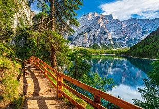 CASTORLAND Puzzle 1000el. Braies Lake, Italy - Jezioro Braies Włochy цена и информация | Пазлы | kaup24.ee