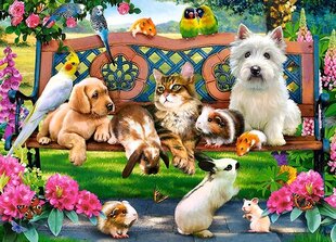 CASTORLAND Puzzle Pets in the Park, 180 tk цена и информация | Пазлы | kaup24.ee