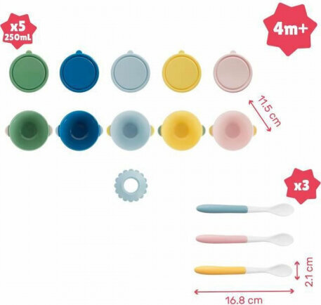 Babymoov Set of Bowls for Baby Food Babymoov B005107 цена и информация | Laste sööginõud | kaup24.ee