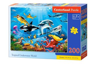 CASTORLAND Puzzle Tropical Underwater World, 200 tk hind ja info | Pusled | kaup24.ee