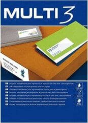 Multi 3 Adhesives/Labels MULTI 3 210 x 99 mm A4 100 Sheets hind ja info | Kirjatarbed | kaup24.ee