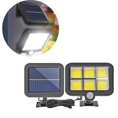 Уличная лампа с солнечной панелью и датчиком движения 120 LED цена и информация | Уличное освещение | kaup24.ee