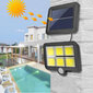 Päikesepaneeli ja liikumisanduriga välivalgusti 120 LED hind ja info | Aia- ja õuevalgustid | kaup24.ee