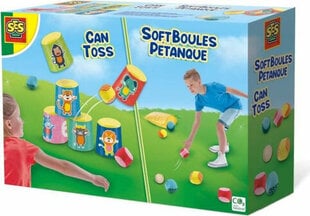 Игра на ловкость SES Creative Chamboule-tout and soft petanque balls цена и информация | Развивающий мелкую моторику - кинетический песок KeyCraft NV215 (80 г) детям от 3+ лет, бежевый | kaup24.ee