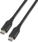 Aisens USB-C 3.1 Cable Aisens A107-0061 Black 1 m hind ja info | Mobiiltelefonide kaablid | kaup24.ee