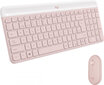 Logitech Keyboard and Mouse Logitech MK470 Slim Combo Pink hind ja info | Klaviatuurid | kaup24.ee