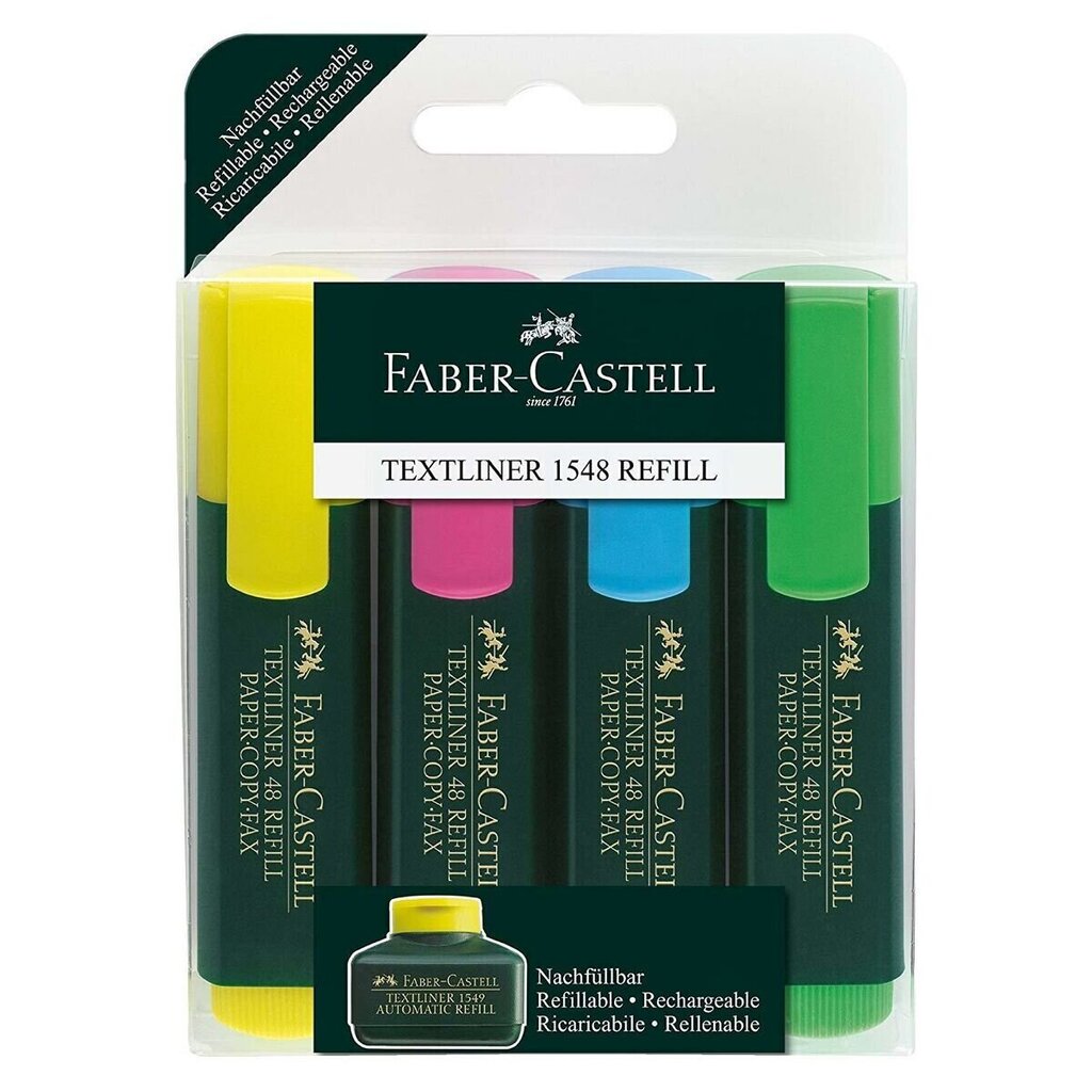 Markerite komplekt Faber-Castell Luminofoorlamp 5 Ühikut hind ja info | Kunstitarbed, voolimise tarvikud | kaup24.ee