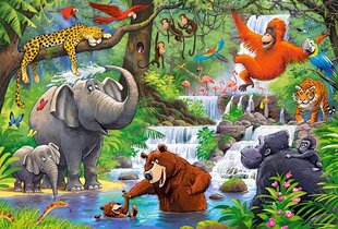 CASTORLAND Puzzle Maxi Jungle Animals, 40 tk цена и информация | Пазлы | kaup24.ee