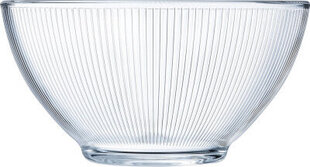 Luminarc Bowl Luminarc Stripy Breakfast Transparent Glass (500 ml) (6 Units) hind ja info | Lauanõud ja kööginõud | kaup24.ee